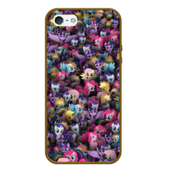 Чехол для iPhone 5/5S матовый My Little Pony. Персонажи