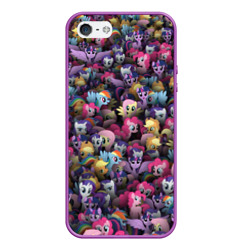 Чехол для iPhone 5/5S матовый My Little Pony. Персонажи