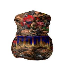 Бандана-труба 3D Doom. Все монстры pixel art