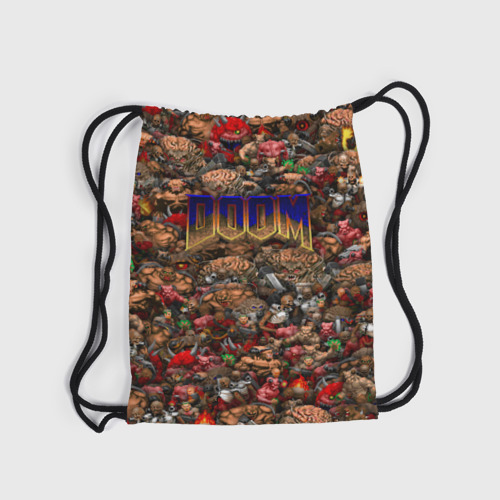 Рюкзак-мешок 3D Doom. Все монстры pixel art - фото 6