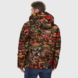 Мужская зимняя куртка 3D Doom. Все монстры pixel art - фото 2
