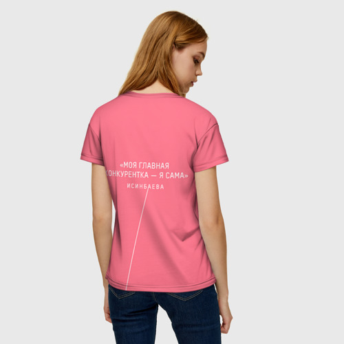Женская футболка 3D Исинбаева - всегда первая! - фото 4