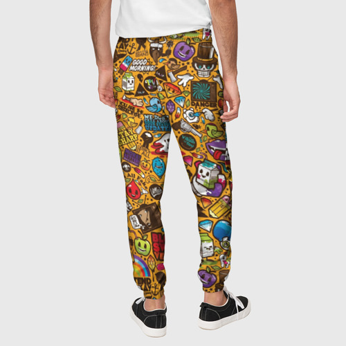 Мужские брюки 3D Стикербомбинг, цвет 3D печать - фото 5