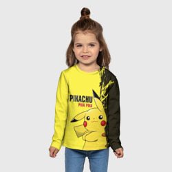 Детский лонгслив 3D Pikachu Pika Pika - фото 2