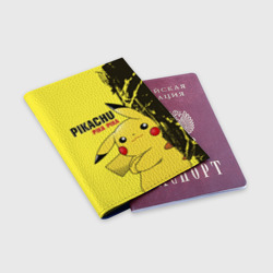 Обложка для паспорта матовая кожа Pikachu Pika Pika - фото 2