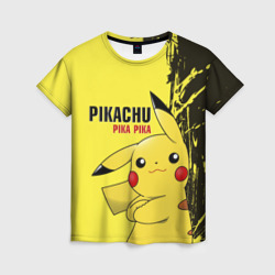 Женская футболка 3D Pikachu Pika Pika