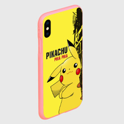 Чехол для iPhone XS Max матовый Pikachu Pika Pika - фото 2