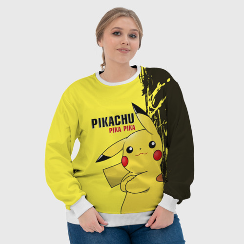 Женский свитшот 3D Pikachu Pika Pika - фото 6