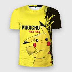 Мужская футболка 3D Slim Pikachu Pika Pika
