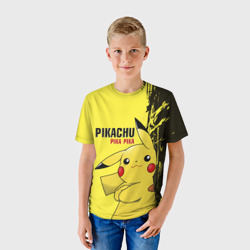 Детская футболка 3D Pikachu Pika Pika - фото 2