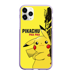 Чехол для iPhone 11 Pro матовый Pikachu Pika Pika