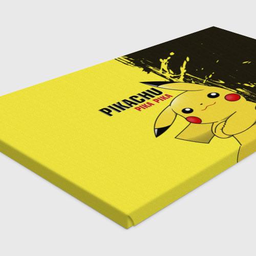 Холст прямоугольный Pikachu Pika Pika, цвет 3D печать - фото 4