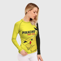 Женский рашгард 3D Pikachu Pika Pika - фото 2