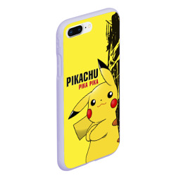 Чехол для iPhone 7Plus/8 Plus матовый Pikachu Pika Pika - фото 2