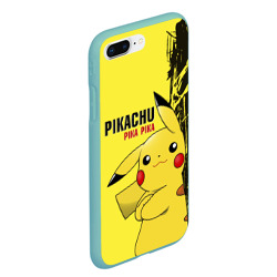 Чехол для iPhone 7Plus/8 Plus матовый Pikachu Pika Pika - фото 2