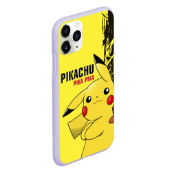 Чехол для iPhone 11 Pro матовый Pikachu Pika Pika - фото 2