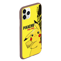 Чехол для iPhone 11 Pro Max матовый Pikachu Pika Pika - фото 2