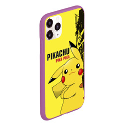 Чехол для iPhone 11 Pro Max матовый Pikachu Pika Pika - фото 2
