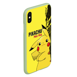 Чехол для iPhone XS Max матовый Pikachu Pika Pika - фото 2