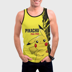 Мужская майка 3D Pikachu Pika Pika - фото 2