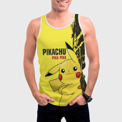 Мужская майка 3D Pikachu Pika Pika - фото 2