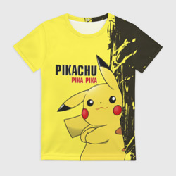 Женская футболка 3D Pikachu Pika Pika