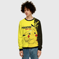 Мужской свитшот 3D Pikachu Pika Pika - фото 2