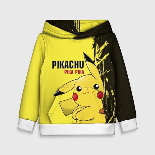 Детская толстовка 3D Pikachu Pika Pika, цвет белый