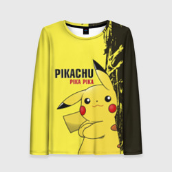 Женский лонгслив 3D Pikachu Pika Pika