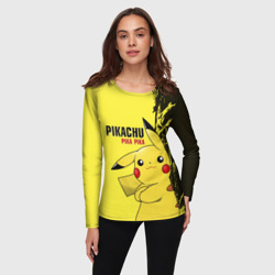 Женский лонгслив 3D Pikachu Pika Pika - фото 2