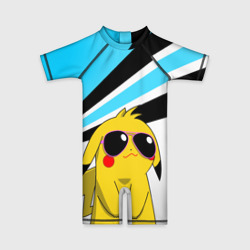 Детский купальный костюм 3D Пикачу в очках