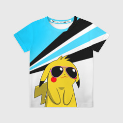 Детская футболка 3D Пикачу в очках