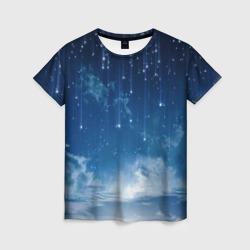 Женская футболка 3D Звездное небо