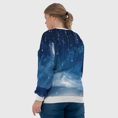 Женский свитшот 3D Звездное небо, цвет 3D печать - фото 7