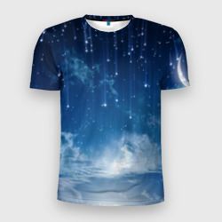 Мужская футболка 3D Slim Звездное небо