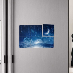 Плакат с принтом Звездное небо для любого человека, вид спереди №4. Цвет основы: белый