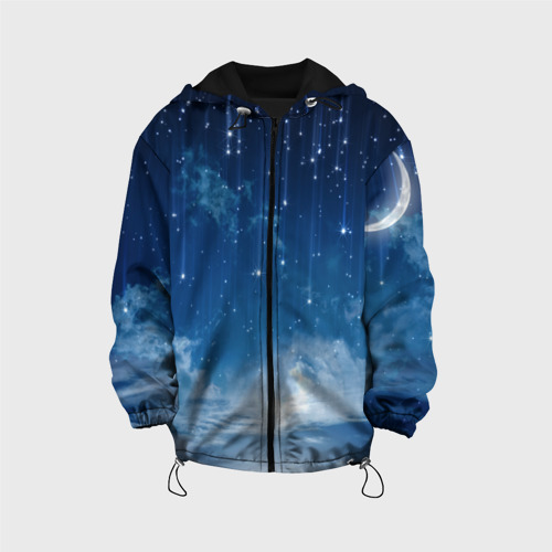Детская куртка 3D Звездное небо, цвет черный