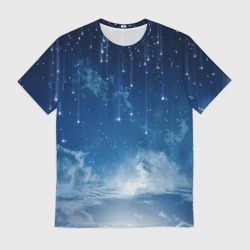 Мужская футболка 3D Звездное небо