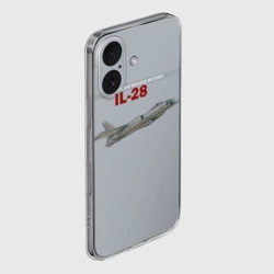 Чехол для iPhone 16 силиконовый с защитой камеры Ил-28 Атомный Мясник Сталина - фото 2