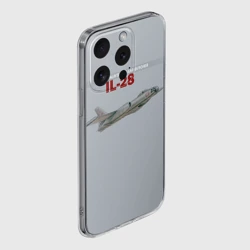 Чехол для iPhone 15 Pro силиконовый с защитой камеры Ил-28 Атомный Мясник Сталина - фото 2