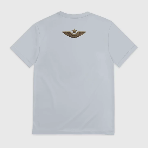 Мужская футболка 3D с принтом Ил-28 Атомный Мясник Сталина, вид сзади #1