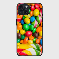 Чехол силиконовый для Apple iPhone 15 матовый Сладкоежка