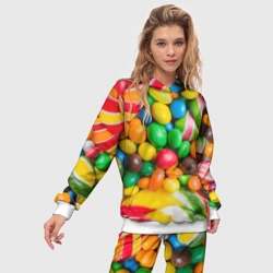 Женский костюм с толстовкой 3D Сладкоежка - фото 2