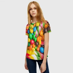 Женская футболка 3D Сладкоежка - фото 2