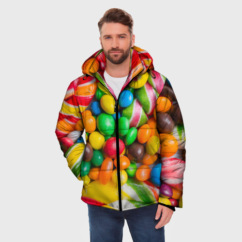 Мужская зимняя куртка 3D Сладкоежка, цвет черный - фото 3