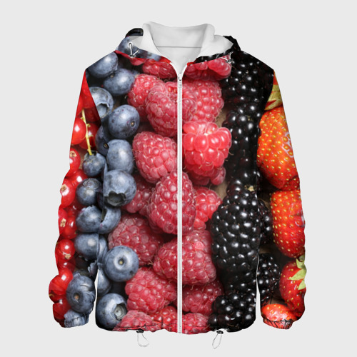 Мужская куртка 3D Сочные ягоды, цвет 3D печать