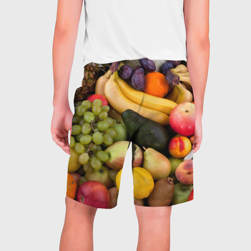 Мужские шорты 3D Спелые фрукты, цвет 3D печать - фото 2