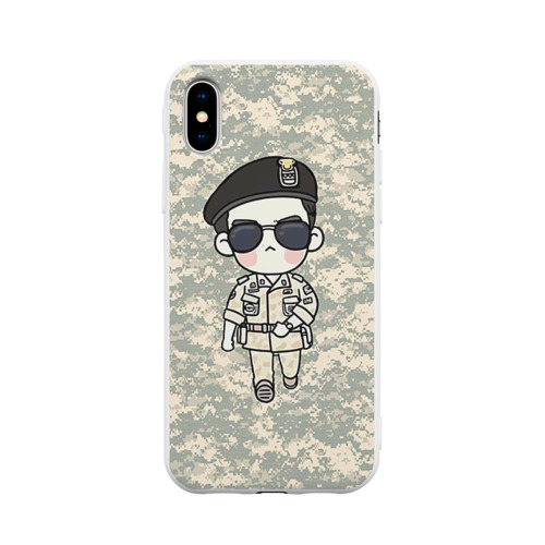 Чехол для Apple iPhone X силиконовый матовый SONG JOONG KI Фото 01 Чехол для Apple iPhone X силиконовый матовый SONG JOONG KI Фото 01