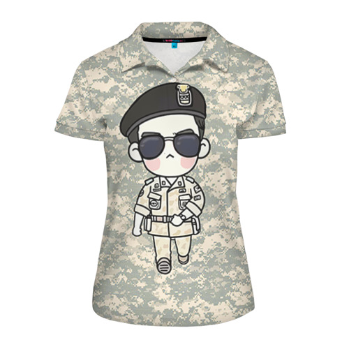 Женская рубашка поло 3D SONG JOONG KI Фото 01 Женская рубашка поло 3D SONG JOONG KI Фото 01