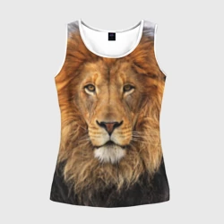 Женская майка 3D Красавец лев